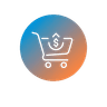Logo Fluidio, panier stylisé
